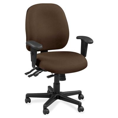 Eurotech 4x4 49802A Task Chair - Mudslide Seat Color - Leather Seat Material - Mudslide Back Color - Leather Back Material - 5-star Base - Canyon Mudslide - 1 Each