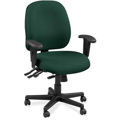 Eurotech 4x4 49802A Task Chair - Forest Seat Color - Leather Seat Material - Forest Back Color - Leather Back Material - 5-star Base - Insight Forest - 1 Each