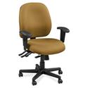 Eurotech 4x4 49802A Task Chair - Nugget Seat Color - Leather Seat Material - Nugget Back Color - Leather Back Material - 5-star Base - Canyon Nugget - 1 Each