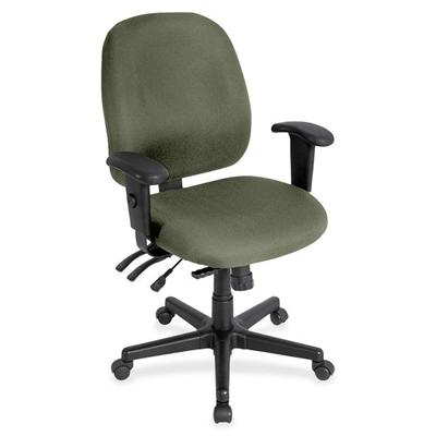 Eurotech 4x4 Task Chair - Sage Seat Color - Fabric Seat Material - Sage Back Color - Fabric Back Material - 5-star Base - Shire Sage - 1 Each