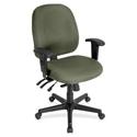 Eurotech 4x4 Task Chair - Sage Seat Color - Fabric Seat Material - Sage Back Color - Fabric Back Material - 5-star Base - Shire Sage - 1 Each