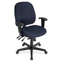 Eurotech 4x4 498SL Task Chair - Periwinkle Seat Color - Fabric Seat Material - Periwinkle Back Color - Fabric Back Material - 5-star Base - Insight Periwinkle Blue - 1 Each