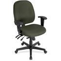 Eurotech 4x4 498SL Task Chair - Olive Green Seat Color - Fabric Seat Material - Olive Green Back Color - Fabric Back Material - 5-star Base - Perfection Olive Green - 1 Each