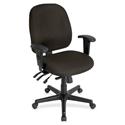 Eurotech 4x4 Task Chair - Pepper Seat Color - Fabric Seat Material - Pepper Back Color - Fabric Back Material - 5-star Base - Fuse Pepper - 1 Each