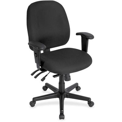 Eurotech 4x4 498SL Task Chair - Tuxedo Seat Color - Fabric Seat Material - Tuxedo Back Color - Fabric Back Material - 5-star Base - Expo Tuxedo - 1 Each