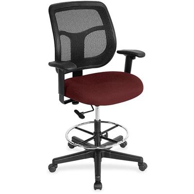 Eurotech Apollo DFT9800 Drafting Stool - Port Seat Color - Fabric Seat Material - 5-star Base - Forte Port - 1 Each