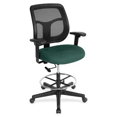 Eurotech Apollo DFT9800 Drafting Stool - Chive Seat Color - Fabric Seat Material - 5-star Base - Forte Chive - 1 Each