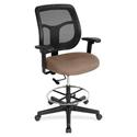 Eurotech Apollo DFT9800 Drafting Stool - Malted Seat Color - Fabric Seat Material - 5-star Base - Fuse Malted - 1 Each