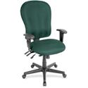 Eurotech 4x4xl High Back Task Chair - Chive Seat Color - Fabric Seat Material - Chive Back Color - Fabric Back Material - 5-star Base - Forte Chive - 1 Each