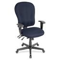 Eurotech 4x4 XL FM4080 High Back - Periwinkle Seat Color - Fabric Seat Material - Periwinkle Back Color - Fabric Back Material - 5-star Base - Insight Periwinkle Blue - 1 Each