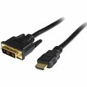 StarTech.com 3 ft HDMI to DVI-D Cable - M/M - 3 ft DVI/HDMI Video Cable Adapter for Video Device, TV, Projector, Satellite Receiver, Monitor, LCD TV, Plasma, HDTV, DVD Player, Set-top Box - First End: 1 x 19-pin HDMI Digital Audio/Video - Male - Seco