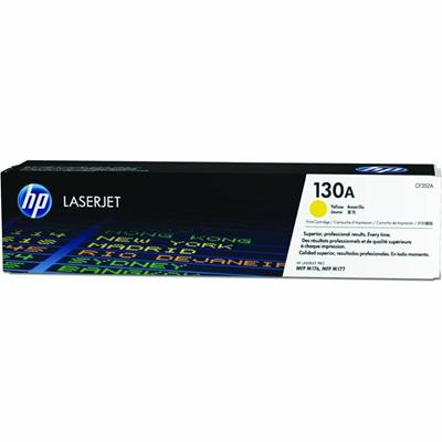 HP 130A Original Laser Toner Cartridge - Yellow - 1 Each - 1000 Pages