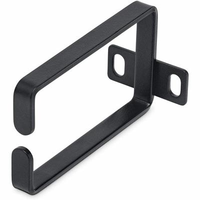 StarTech.com 1U Vertical Server Rack Cable Management D-Ring Hook - 2.2x3.9in (5.7x10cm) - D-ring - Black - 1U Rack Height x 4" Length - Steel - 1 Each