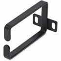 StarTech.com 1U Vertical Server Rack Cable Management D-Ring Hook - 2.2x3.9in (5.7x10cm) - D-ring - Black - 1U Rack Height x 4" Length - Steel - 1 Each