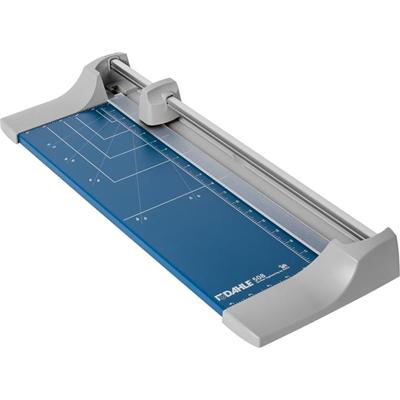 Dahle 508 Personal Rotary Trimmer - 5 Sheet Cutting Capacity - 18" Cutting Length - 2.9" Height x 8.1" Width x 23.3" Length - Automatic Clamp, Durable, Self-sharpening Blade, Non-slip Rubber Feet, Portable, Ground Blade, Metal Base, Screened Guide, L