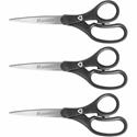 Westcott KleenEarth 8" Basic Recycled Straight Scissors - 8" Overall Length - Straight - Stainless Steel - Black - 1 Pack