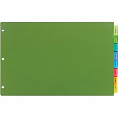 Avery&reg; Big Tab Index Divider - 8 x Divider(s) - Write-on, Print-on Tab(s) - 8 - 8 Tab(s)/Set - 11" Divider Width x 17" Divider Length - 3 Hole Punched - Multicolor Plastic Divider - Multicolor Plastic Tab(s) - 1 Set