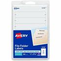 Avery&reg; File Folder Labels on 4" x 6" Sheets, Removable Adhesive, White, 2/3" x 3-7/16" , 252 Labels (5230) - 2/3" Width x 3 7/16" Length - Removable Adhesive - Rectangle - Inkjet, Laser - White - Paper - 7 / Sheet - 36 Total Sheets - 252 Total La