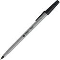 Business Source Bulk Pack Ballpoint Stick Pens - Medium Pen Point - Black Ink - Tungsten Carbide Tip - 60 / Box