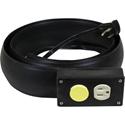 C-Line Lay-Flat Power Extension / Cord Cover - 16 Gauge - 125 V AC / 13 A - Black - 10 ft Cord Length - 1 Each