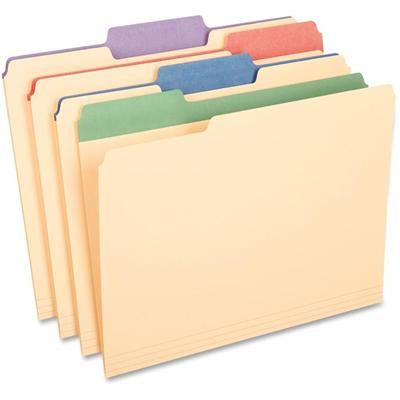 Pendaflex 1/3 Tab Cut Letter Recycled Top Tab File Folder - 8 1/2" x 11" - 225 Sheets Capacity - 3/4" Expansion - 11 pt. - Assorted - Tab, Durable, Acid-free - 10% Recycled - 50 / Box