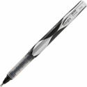 Integra Liquid Ink Rollerball Pens - 0.5 mm Extra Fine Pen Point - Black Ink - Black Barrel - Metal Tip - 1 Dozen