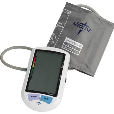 Medline Elite Auto Digital Blood Pressure Monitor - For Blood Pressure, Pulse Rate - Latex-free, Built-in Memory - Blue - Adult - 1 Each