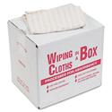 Office Snax Multipurpose Cotton Wiping Cloths - For Multipurpose - Lint-free, Absorbent, Washable, Reusable - White, Red - 1 Box