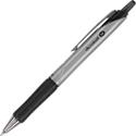 Pilot Hybrid Ink Ballpoint Pen - 1 mm Medium Pen Point - Refillable - Retractable - Black Ink - Advanced Ink - Silver Barrel - Tungsten Carbide Tip - 1 Dozen