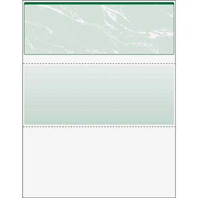 DocuGard Security Business Checks - Letter - 8 1/2" x 11" - 24 lb Basis Weight - Erasure Protection, Watermarked - Marble Green - 500 / Ream