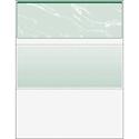 DocuGard Security Business Checks - Letter - 8 1/2" x 11" - 24 lb Basis Weight - Erasure Protection, Watermarked - Marble Green - 500 / Ream