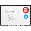 Quartet DuraMax Classic Whiteboard - 96" (8 ft) Width x 48" (4 ft) Height - White Porcelain Surface - Black Aluminum Frame - Rectangle - Horizontal/Vertical - Magnetic - 1 / Each