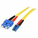 StarTech.com 7m Single Mode Duplex Fiber Patch Cable LC-SC - 22.97 ft Fiber Optic Network Cable for Network Device - First End: 2 x LC Network - Male - Second End: 2 x SC Network - Male - Patch Cable - LSZH - Single-mode - 9/125 &micro;m - Yellow - 1
