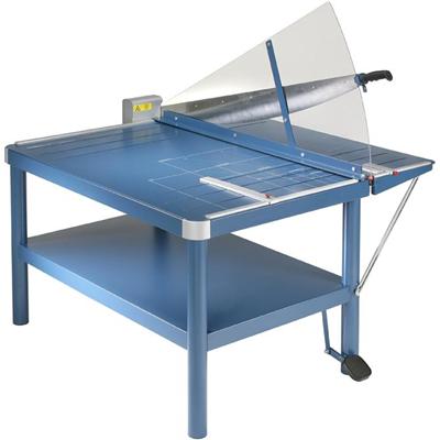 Dahle 585 Large-Format Premium Guillotine Trimmer - 30 Sheet Cutting Capacity - 43" Cutting Length - 49" Height x 46" Length - Self-sharpening, Sturdy, Safety Guard, Protective Acrylic Shield, Manual Paper Clamp, Adjustable Alignment Guide, Screened 