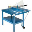 Dahle 580 Large-Format Premium Guillotine Trimmer - 30 Sheet Cutting Capacity - 32" Cutting Length - 49" Height x 37.8" Width x 34" Length - Self-sharpening, Sturdy, Adjustable Alignment Guide, Safety Guard, Metal Base - Metal, Acrylic, Steel, Plasti