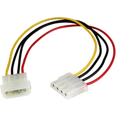 StarTech.com 12in Molex LP4 Power Extension Cable - M/F - For Hard Drive - 18 Gauge - 1 ft Cord Length - LP4 / LP4 - 1 Each