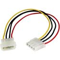 StarTech.com 12in Molex LP4 Power Extension Cable - M/F - For Hard Drive - 18 Gauge - 1 ft Cord Length - LP4 / LP4 - 1 Each