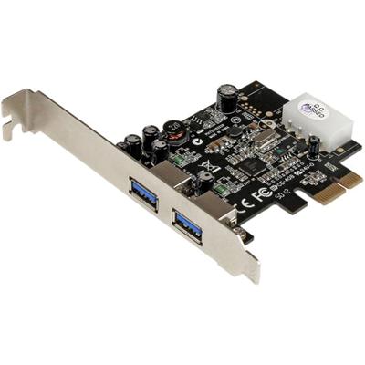 StarTech.com 2 Port PCI Express PCIe SuperSpeed (5Gbps) USB 3.0 Card Adapter with UASP - PCI Express x1 - Plug-in Card - 2 USB Port(s) - UASP Support - PC, Linux