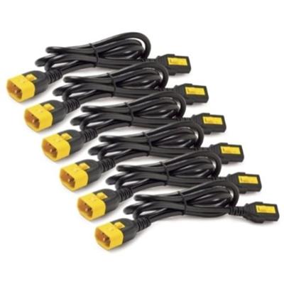 APC by Schneider Electric Power Cord Kit (6 ea), Locking, C13 to C14, 1.2m - For PDU - Black - 3.94 ft Cord Length - IEC 60320 C13 / IEC 60320 C14 - 1 Each