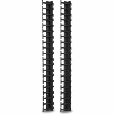 APC by Schneider Electric Vertical Cable Manager for NetShelter SX 600mm Wide 42U (Qty 2) - Cable Manager - Black - 42U Rack Height - 1 Each - TAA Compliant