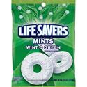 Wrigley Life Savers Mints Wint O Green Hard Candies - Wintergreen - Individually Wrapped - 6.25 oz - 1 Bag