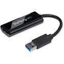StarTech.com Slim USB 3.0 Video Adapter - 1 x 9-pin Type A USB 3.0 USB Male - 1 x 19-pin HDMI Digital Audio/Video Female - 1920 x 1200 Supported - Black - 1 Each - TAA Compliant