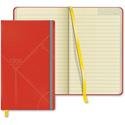 TOPS Idea Collective Hard Cover Journal - 120 Sheets - 5" x 8 1/4" Sheet Size - 0.63" Height x 5" Width x 8.3" Length - Cream Paper - Red Cover - Acid-free, Durable Cover, Ribbon Marker, Elastic Closure, Pocket - 1 Each
