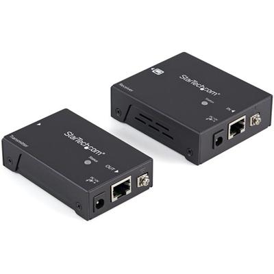 StarTech.com HDMI over CAT5 HDBaseT Extender - Power over Cable - Ultra HD 4K - 330 ft (100m) - 1 Input Device - 1 Output Device - 330 ft Range - 2 x Network (RJ-45) - 1 x HDMI In - 1 x HDMI Out - 4K - 4096 x 2160 - Twisted Pair - Category 6 - Deskto