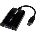 StarTech.com USB 3.0 to VGA Video Adapter - 1 x 9-pin USB 3.0 Type A - Male - 1 x 15-pin HD-15 - Female - Black - 1 Each