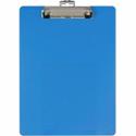 Officemate Low-profile Clip Plastic Clipboard - 8 1/2" x 11" Sheet Size - Acrylic - Blue - 1 Each