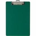 Officemate Low-profile Clip Plastic Clipboard - 8 1/2" x 11" Sheet Size - Plastic - Green - 1 Each