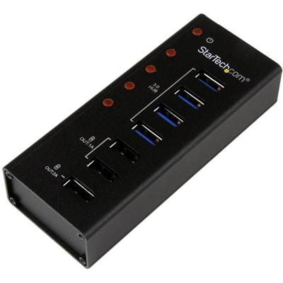 StarTech.com USB Charging Hub - USB - External - 7 USB Port(s) - 4 USB 3.0 Port(s) - PC, Mac