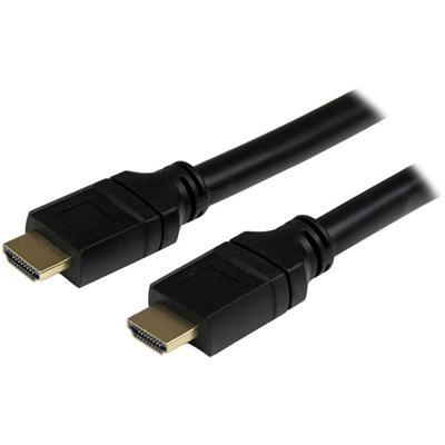 StarTech.com 50 ft 15m Plenum-Rated High Speed HDMI Cable - HDMI to HDMI - M/M - 50 ft HDMI Video Cable for Audio/Video Device, Blu-ray Player, DVD Player, Digital Video Recorder, Gaming Console, Projector, TV, HDTV - First End: 1 x 19-pin HDMI Digit
