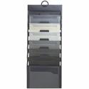 Smead Cascading Wall Organizer - 6 Pocket(s) - 10.62" Height x 14.25" Width - Durable, Tear Proof, Acid-free, Moisture Resistant - Gray - Polypropylene - 12 / Carton